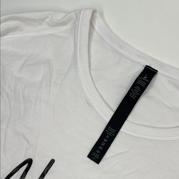 Lululemon White 'Hawaii' Long Sleeve Shirt size large - Picture 3 of 10